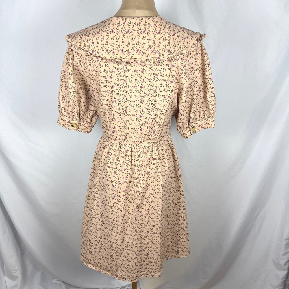 NWOT English Factory Statement Collar Floral Cottagecore Mini Dress Size Medium - Picture 3 of 12